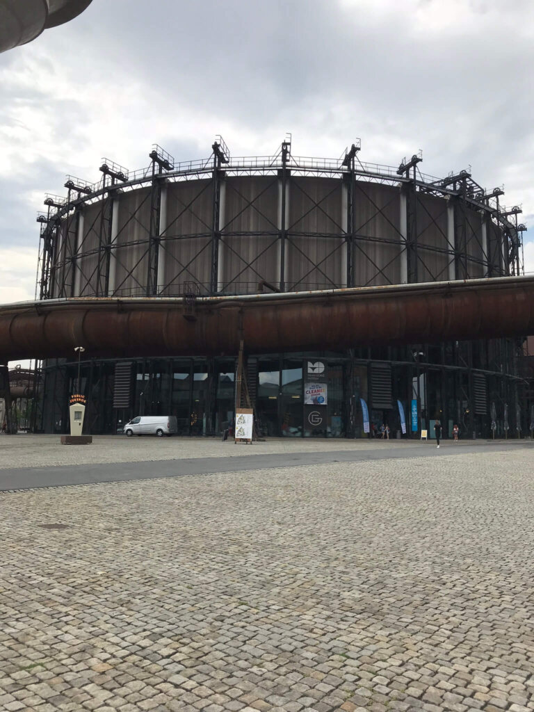 outside of the gong conference center. ostrava, czechia.